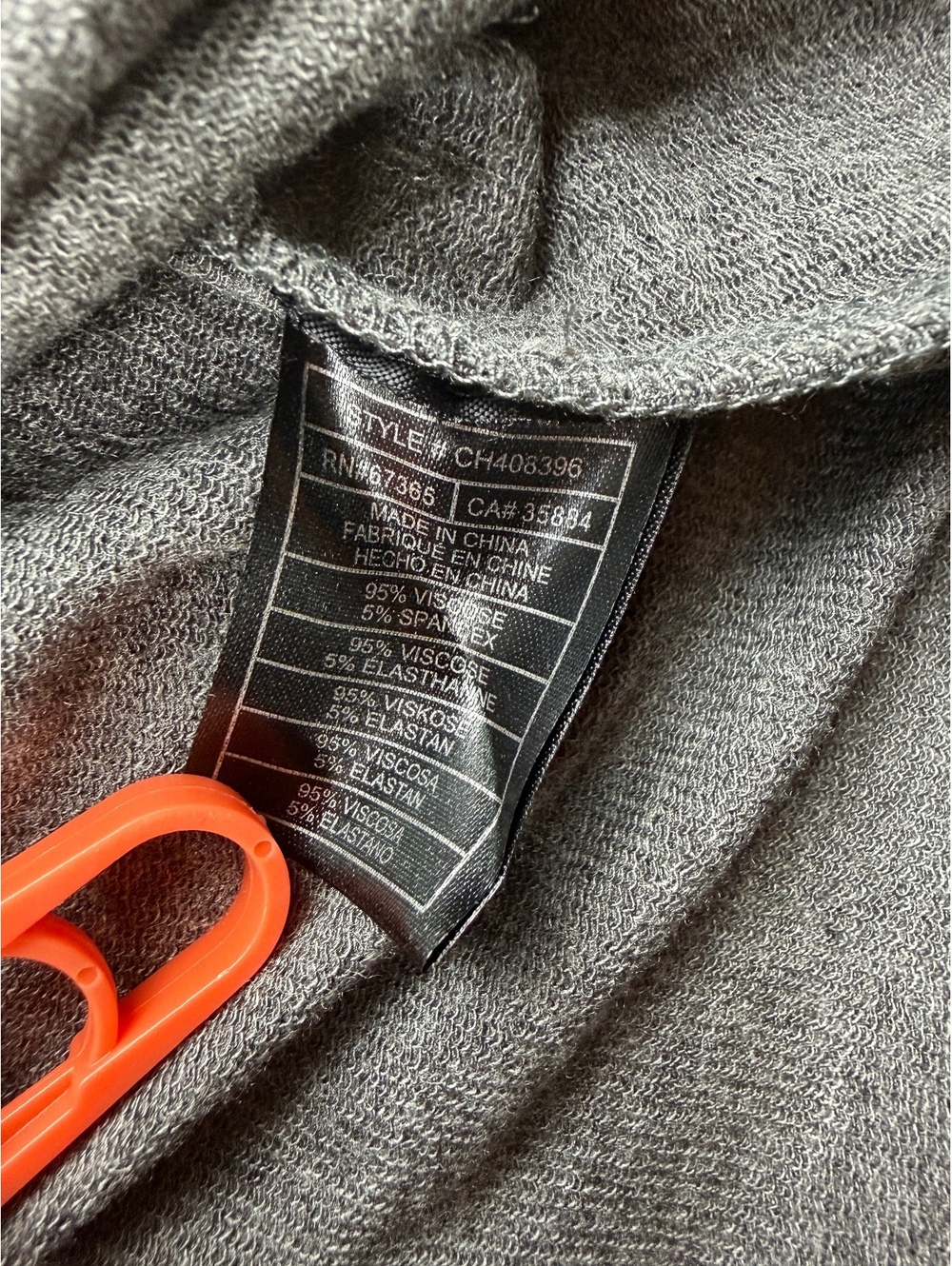 Grey long sleeve shift dress size L - Picture 6 of 6